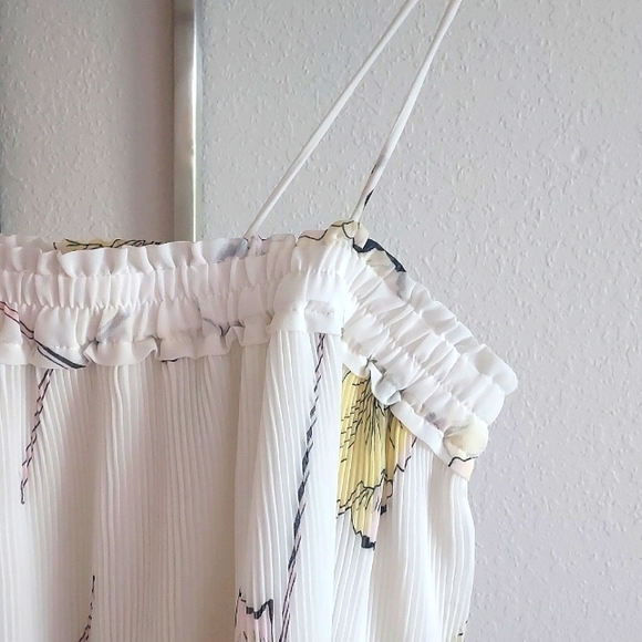 1. State Present Nature Spaghetti Strap Ruffled Top - Picture 3 of 15